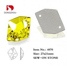DZ 4070 27*21mm cosmic shape crystal sew on stone